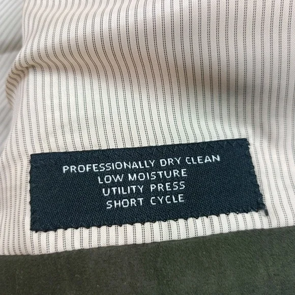 Jos A Bank Green Micropoly Suede Solid Men's Size 42R Sport Coat Blazer Preppy